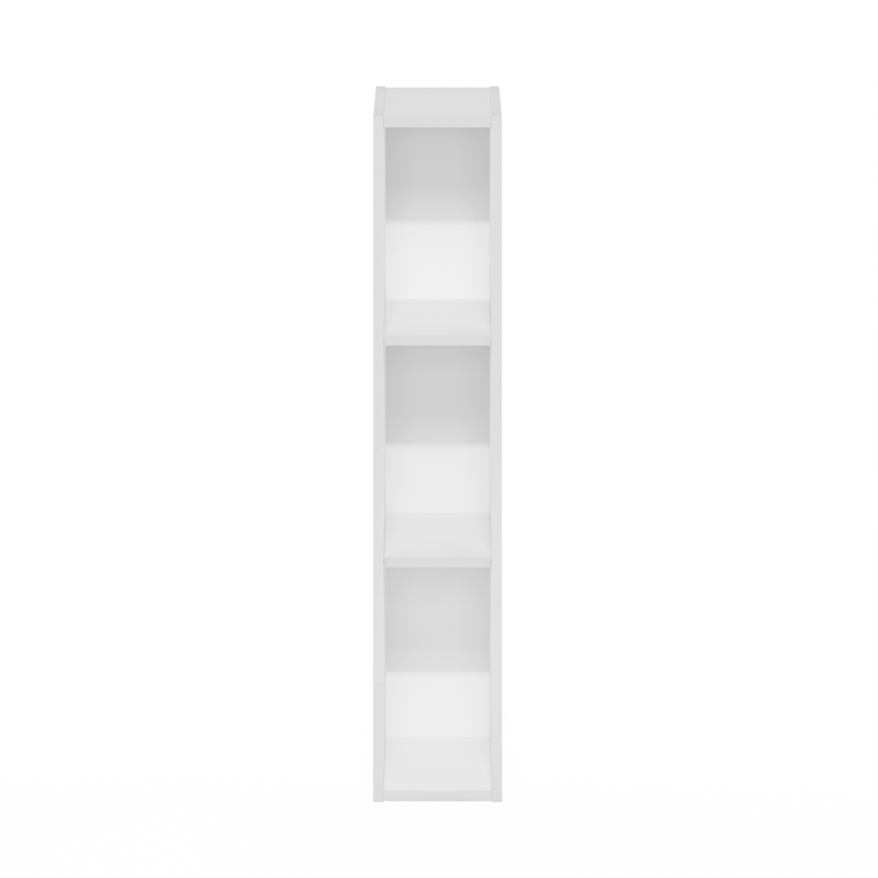 Pemberly Row 3-Tier Narrow 6-In Width Bookcase 9.3 x 5.9 x 31.5 in White