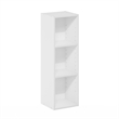Pemberly Row 3-Tier 10-In Width Narrow Bookcase 9.3 x 9.8 x 31.5 in White