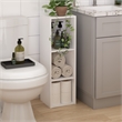Pemberly Row 3-Tier 10-In Width Narrow Bookcase 9.3 x 9.8 x 31.5 in White