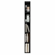 Pemberly Row 5-Tier 6-In Width Narrow Bookcase 9.3 x 5.9 x 51.9 in Blackwood