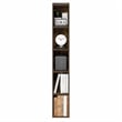 Pemberly Row 5-Tier 8-In Width Narrow Bookcase 9.3 x 7.9 x 51.9 in Amber Pine