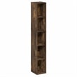 Pemberly Row 5-Tier 8-In Width Narrow Bookcase 9.3 x 7.9 x 51.9 in Amber Pine