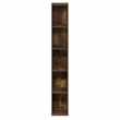 Pemberly Row 5-Tier 8-In Width Narrow Bookcase 9.3 x 7.9 x 51.9 in Amber Pine