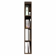 Pemberly Row 4-Tier 6-In Width Narrow Bookcase 9.3 x 5.9 x 41.6 in Amber Pine