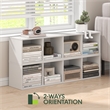 Pemberly Row 4-Tier 10-In Width Narrow Bookcase 9.3 x 9.8 x 41.6 in White