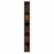 Pemberly Row 5-Tier 6-In Width Narrow Bookcase 9.3 x 5.9 x 51.9 in Amber Pine
