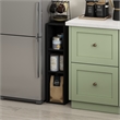 Pemberly Row 3-Tier Narrow 8-In Width Bookcase 9.3 x 7.9 x 31.5 in Blackwood