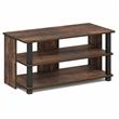 Pemberly Row 3-Tier Entertainment Center for TV up to 40 Inch in Amber Pine