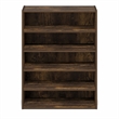 Pemberly Row 5-Tier Stackable Shoe Rack for Closet Entryway in Amber Pine