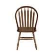 Pemberly Row Antique Honey Windsor Side Chair Set of 2 with Turned Legs