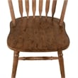 Pemberly Row Antique Honey Windsor Side Chair Set of 2 with Turned Legs