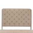 Pemberly Row White King Upholstered Sleigh Headboard with Dovetail