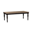 Pemberly Row 6 Piece Rectangular Table Set with Slat Back Chairs