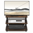 Pemberly Row 3-Tier Entertainment Center for TV up to 32 Inch in Amber Pine