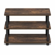 Pemberly Row 3-Tier Entertainment Center for TV up to 32 Inch in Amber Pine