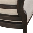Pemberly Row Upholstered Tufted Back Side Chair Set of 2 in Black