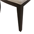 Pemberly Row Upholstered Tufted Back Side Chair Set of 2 in Black