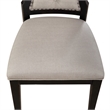 Pemberly Row Upholstered Tufted Back Side Chair Set of 2 in Black
