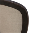 Pemberly Row Upholstered Tufted Back Side Chair Set of 2 in Black