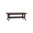 Pemberly Row Rectangular Cocktail Table with Angled Apron and Tapered Legs
