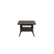 Pemberly Row Rectangular Cocktail Table with Angled Apron and Tapered Legs