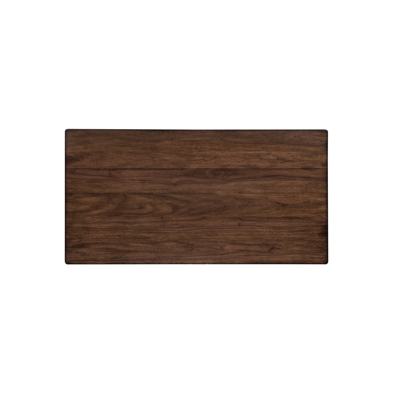Pemberly Row Rectangular Cocktail Table with Angled Apron and Tapered Legs