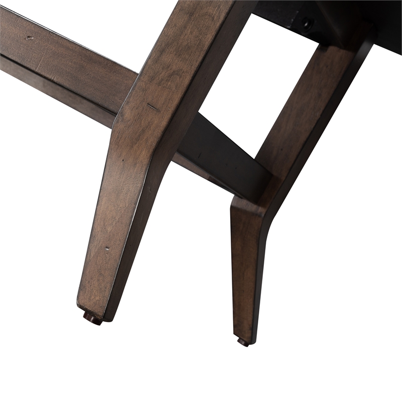Pemberly Row Rectangular Cocktail Table with Angled Apron and Tapered Legs