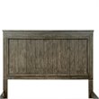 Pemberly Row Dark Gray King Panel Headboard with Metal Strip Accents