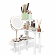 Pemberly Row 3-Tier Adjustable Countertop Corner Organizer in White
