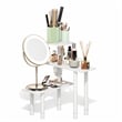 Pemberly Row 3-Tier Adjustable Countertop Corner Organizer in White