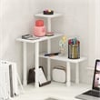 Pemberly Row 3-Tier Adjustable Countertop Corner Organizer in White