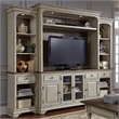 Pemberly Row Entertainment Center with Piers and LED Lighting