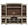 Pemberly Row Entertainment Center with Piers and LED Lighting