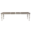 Pemberly Row Rectangular Leg Table with Fancy Face Top and Turned Legs