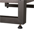 Pemberly Row Medium Gray Pier Unit with Floating Shelf Design