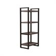 Pemberly Row Medium Gray Pier Unit with Floating Shelf Design