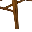 Pemberly Row Windsor Back Side Chair Set of 2 in Oak and Black