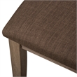Pemberly Row Upholstered Side Chair with Bead Molding in Sandstone/Brown