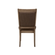 Pemberly Row Upholstered Side Chair with Bead Molding in Sandstone/Brown