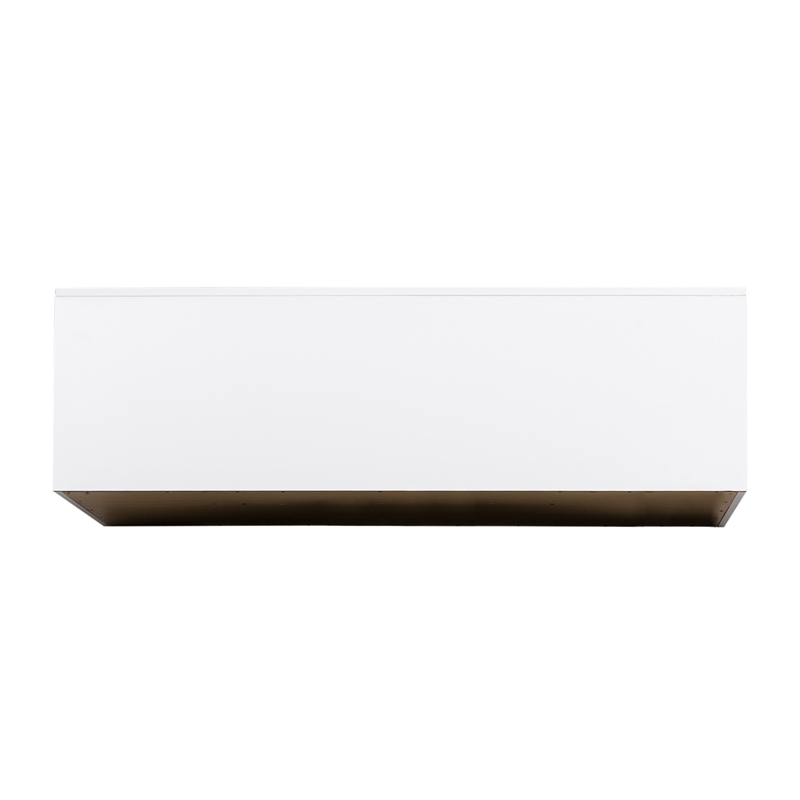 Pemberly Row White 6 Drawer Dresser with Dovetail and Case Moldings