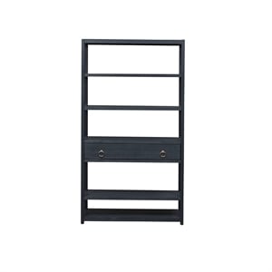 Pemberly Row Multi Accent Bookcase with Fixed Shelves and Drawer