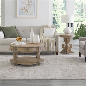 Pemberly Row 3 Piece Set with Cloverleaf Cocktail in Weathered Bisque