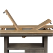 Pemberly Row Light Gray 5 Piece Gathering Table Set with Island
