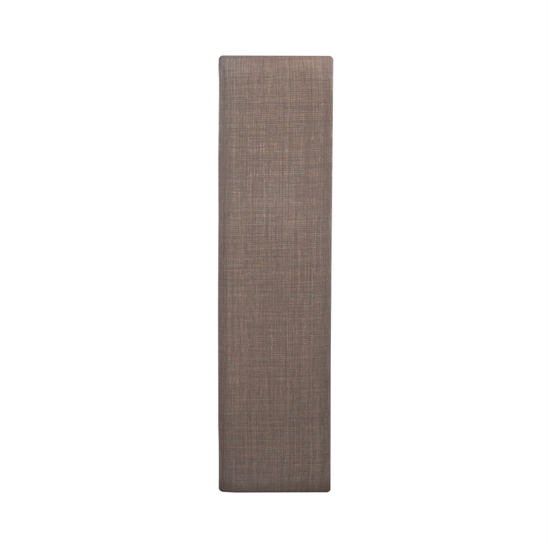 Pemberly Row Upholstered Dining Bench with Grey Linen in White