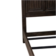 Pemberly Row Queen Panel Bed with Heavy Crown Molding in Saddle Brown