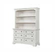 Pemberly Row 6-Drawer Dresser with Solid Wood Construction in Brushed White