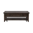 Pemberly Row 3 Piece Set with Dovetail Drawers and Wood Fronts in Brown