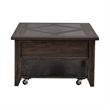 Pemberly Row 3 Piece Set with Dovetail Drawers and Wood Fronts in Brown