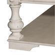 Pemberly Row 3 Piece Cocktail Set with Casters in Antique White/Tobacco