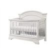 Pemberly Row Traditional Wood Arch Convertible Crib with 3 Heights in White